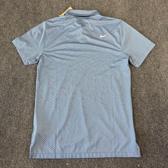 Nike Dri-Fit Tour Golf Polo Mens Size Small Tall Shirt Blue Textured FD5741-410 - Picture 4 of 9